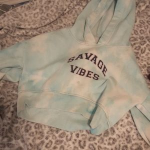 croped hoodie